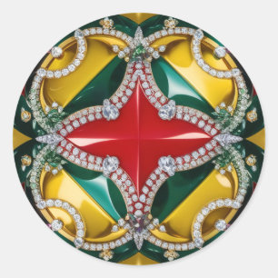 Sticker with Los Angeles Colours Design