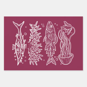 Sticker Wrapping Paper Sheet