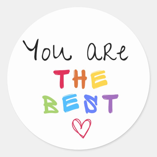 Sticker You are the best (Front)