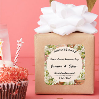 Stickers #11 gift candle soap label editable card 