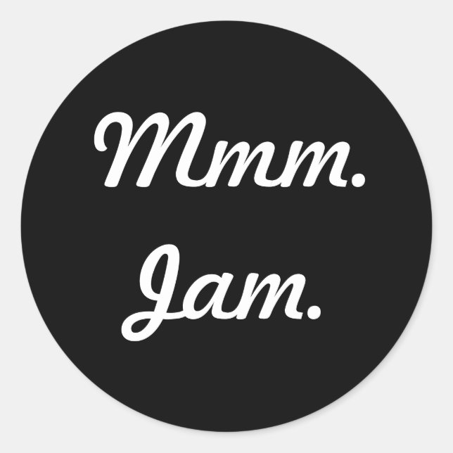 Stickers 6- or 20-pack: Jam. (Front)