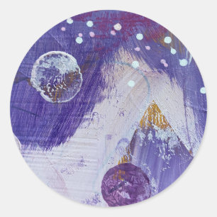 Stickers and Seals in Moon Mountain Design
