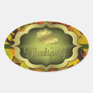 Stickers - Autumnal Happy Thanksgiving