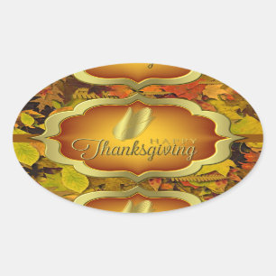 Stickers - Autumnal Happy Thanksgiving