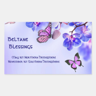 Stickers: Beltane Blessings Rectangular Sticker
