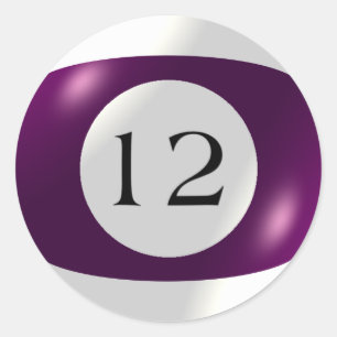 Stickers - Billiards - 12 Ball