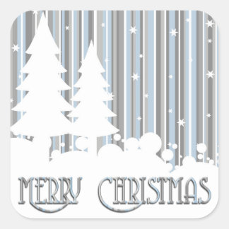 Stickers - Blue & Grey - Stars & Snow