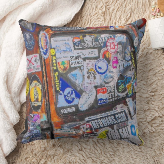 Stickers Cushion (Blanket)
