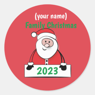 Stickers - Custom Family Christmas (add name)