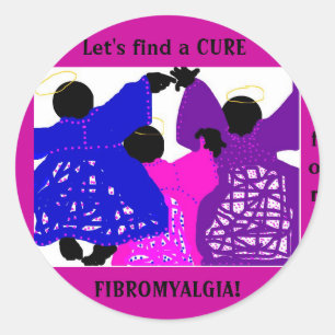 Stickers/Fibromyalgia Classic Round Sticker