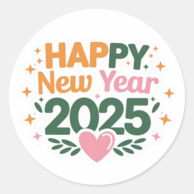 Stickers for Every Celebration New Year 2025 (Front)
