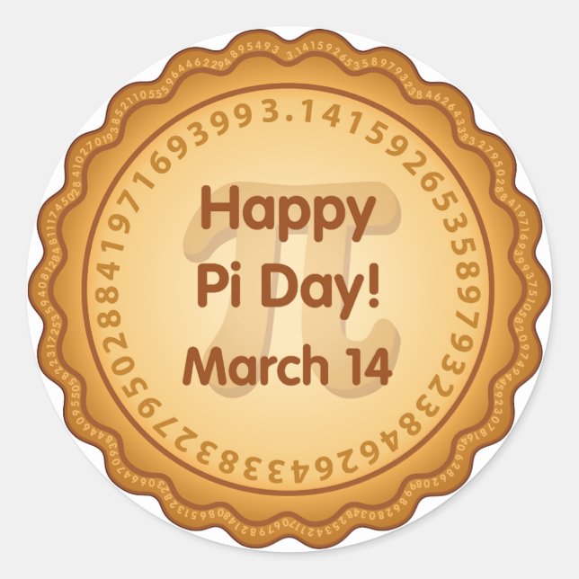 Stickers for Happy Pi Day!  (Front)