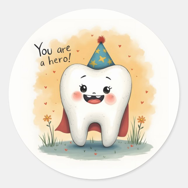 Stickers for little dentist patients (Front)
