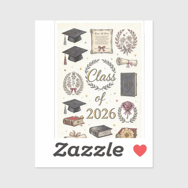 Stickers graduation 2026 (Sheet)