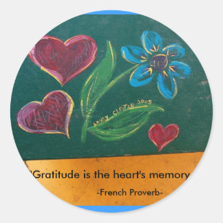 Stickers/Gratitude Classic Round Sticker