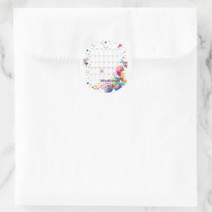 Stickers, Happy Birthday Calendar April 2022  Classic Round Sticker