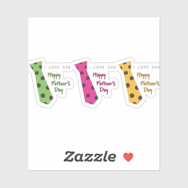 Stickers happy father day (Sheet)
