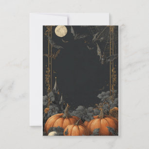 Stickers happy Halloween card