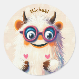 Stickers Happy Monster Valentine's Day Kids School