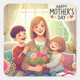 Stickers happy mother day