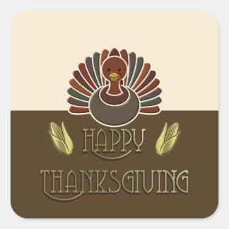Stickers - Happy Turkey - Happy Thanksgiving