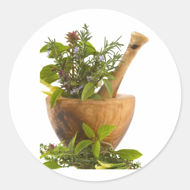 Stickers--Herbs Classic Round Sticker (Front)