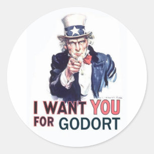 Stickers - I Want You for GODORT