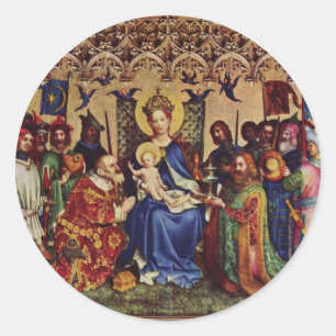 Stickers: Interior Pilgrimage Classic Round Sticker