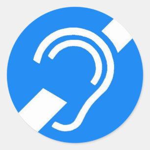 Stickers International Symbol for the Deaf