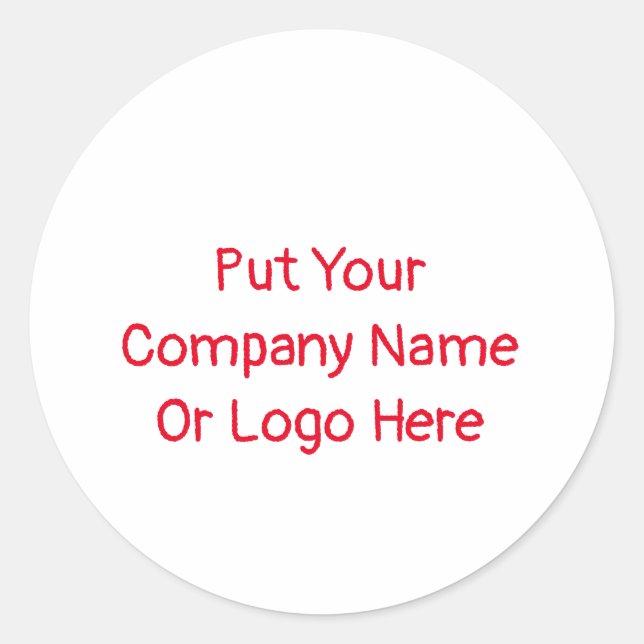 Stickers&Labels(Your Own Design) Classic Round Sticker (Front)