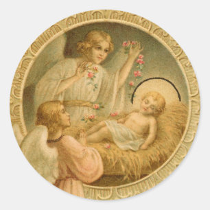 Stickers: Love Came Down at Christmas Classic Round Sticker