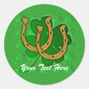 Stickers - Lucky Horseshoe Shamrock
