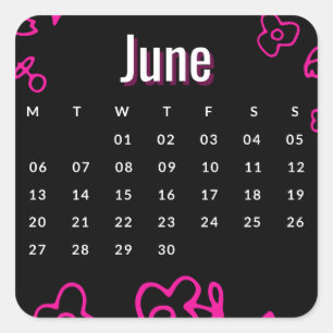 Stickers Month of the Year - June (S'D)