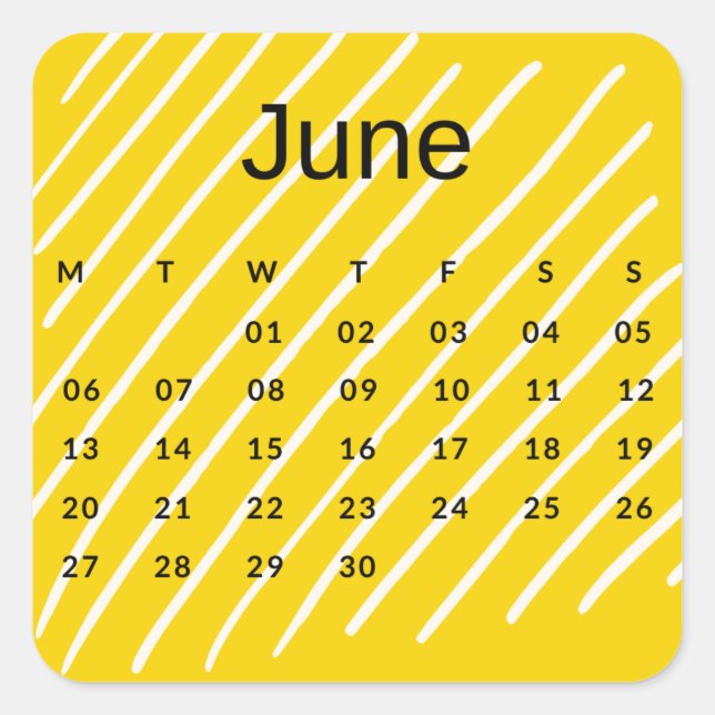 Stickers Month of the Year - June (S'J) *2022 (Front)