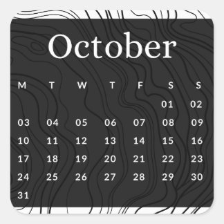 Stickers Month of the Year - October (S'B)