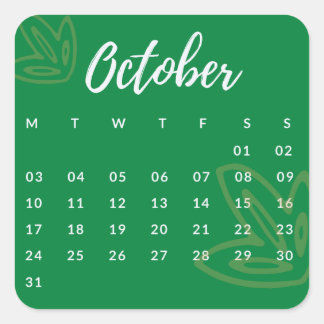 Stickers Month of the Year - October (S'G) *2022