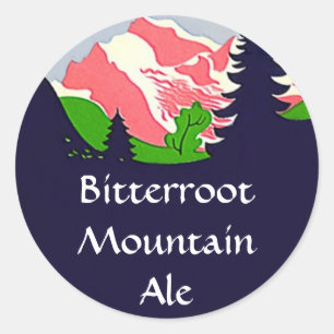 STICKERS Mountain Homebrew Labelling Sticker weiss