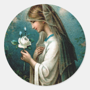 Stickers: Mystical Rose Classic Round Sticker
