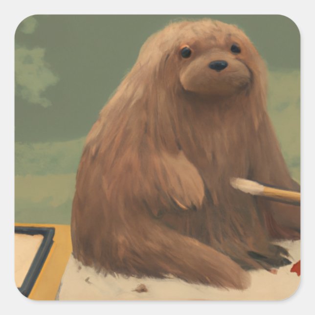 stickers of cute furry dogs (Front)