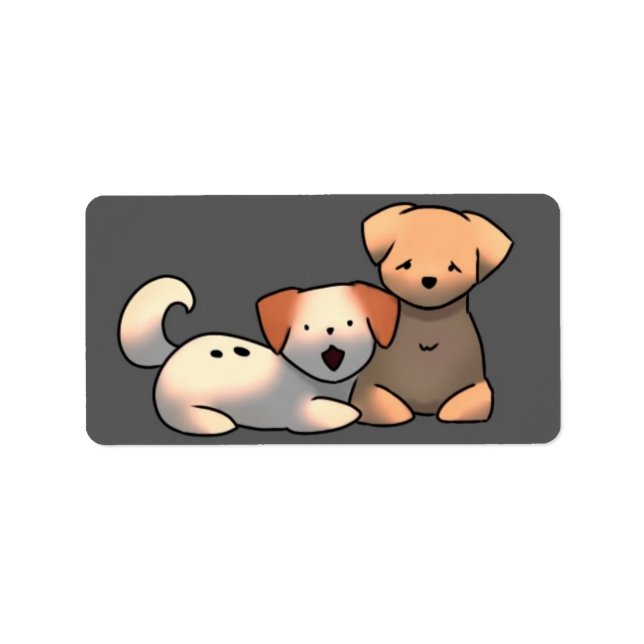 Stickers of puppies (Front)
