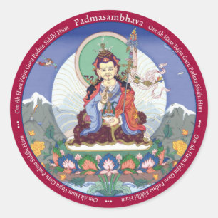STICKERS Padmasambhava / Guru Rinpoche-with mantra