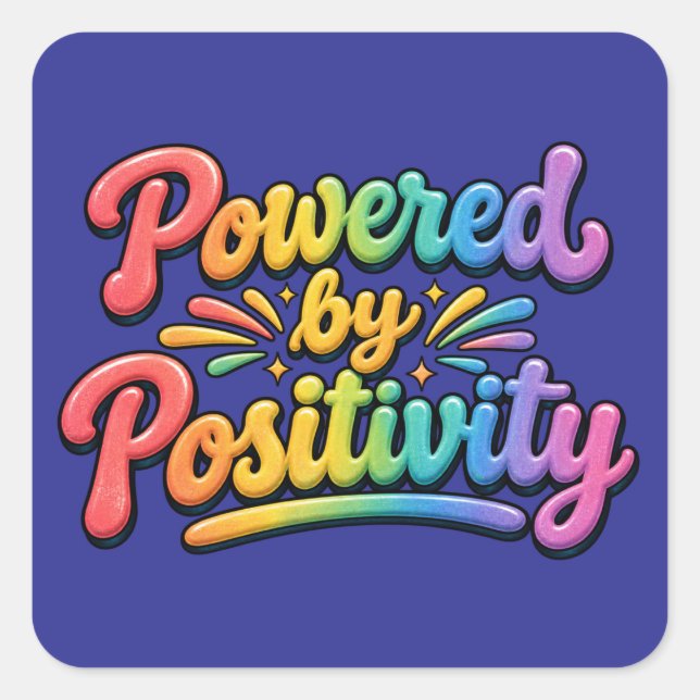 Stickers - Powered by Positivity (Front)