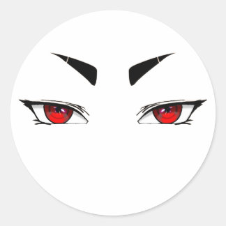Stickers red sharp eyes