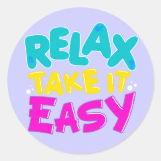 STICKERS "Relax take it easyt"