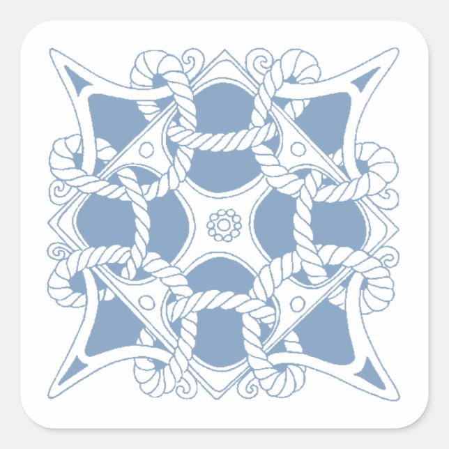 Stickers Rope Twist Mariners Sailors Celtic Knot (Front)