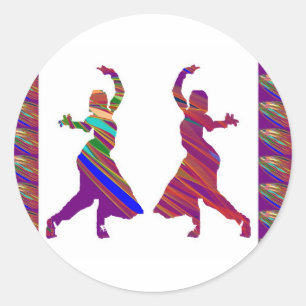 Stickers Round Art Photography Graphics by Navin J