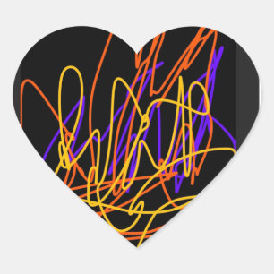 Stickers set 20 , has a modern neon colourful
