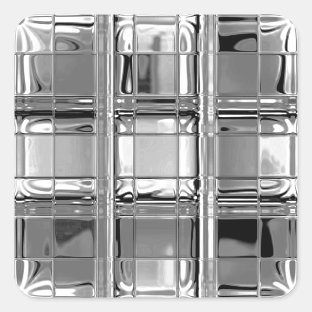 Stickers Shades of Grey Glass Mosaic (Front)