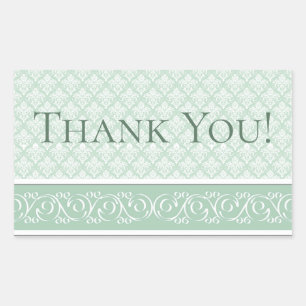 Stickers - Soft Jade Damask
