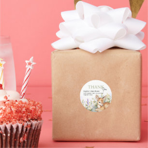 Stickers thank you for baby shower.